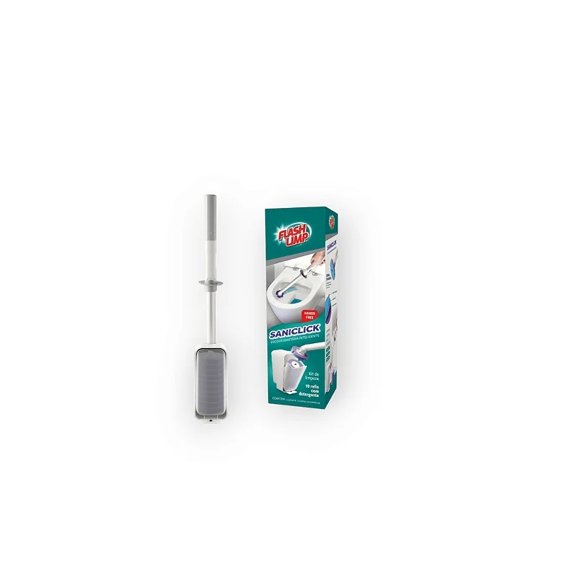 Foto SANICLICK, ESCOVA SANITARIA INTELIGENTE COM REFIL DESCARTAVEL FLASH LIMP